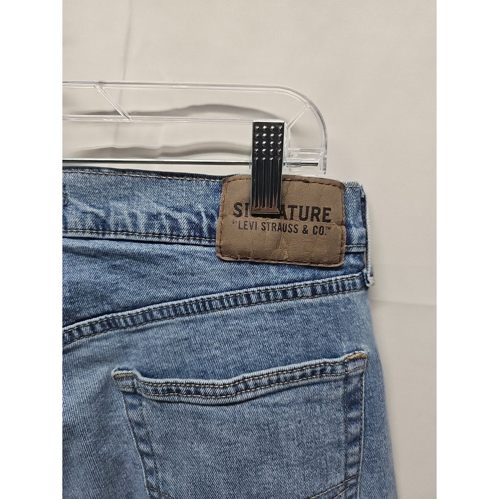 Levi's Mens Blue Relaxed Fit Strauss Signature Stretch Denim Jeans Size 32x32 - Picture 16 of 16